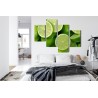 Mehrteiliges Bild Limettenhälften
