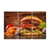 Mehrteiliges Bild Hausgemachter Hamburger