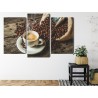 Mehrteiliges Bild Eine Tasse Heißen Kaffee