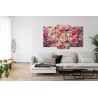 Mehrteiliges Bild Zarte Bunte 3D-Blumen