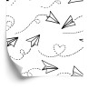 Tapete Papierflugzeuge Mit Herzen