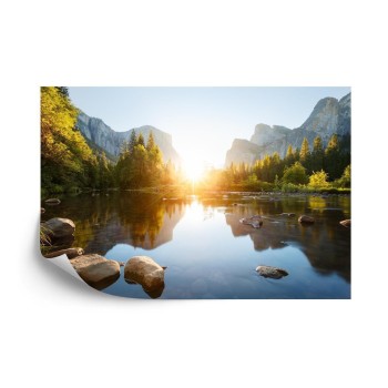 Fototapete Klarer Bergmorgen