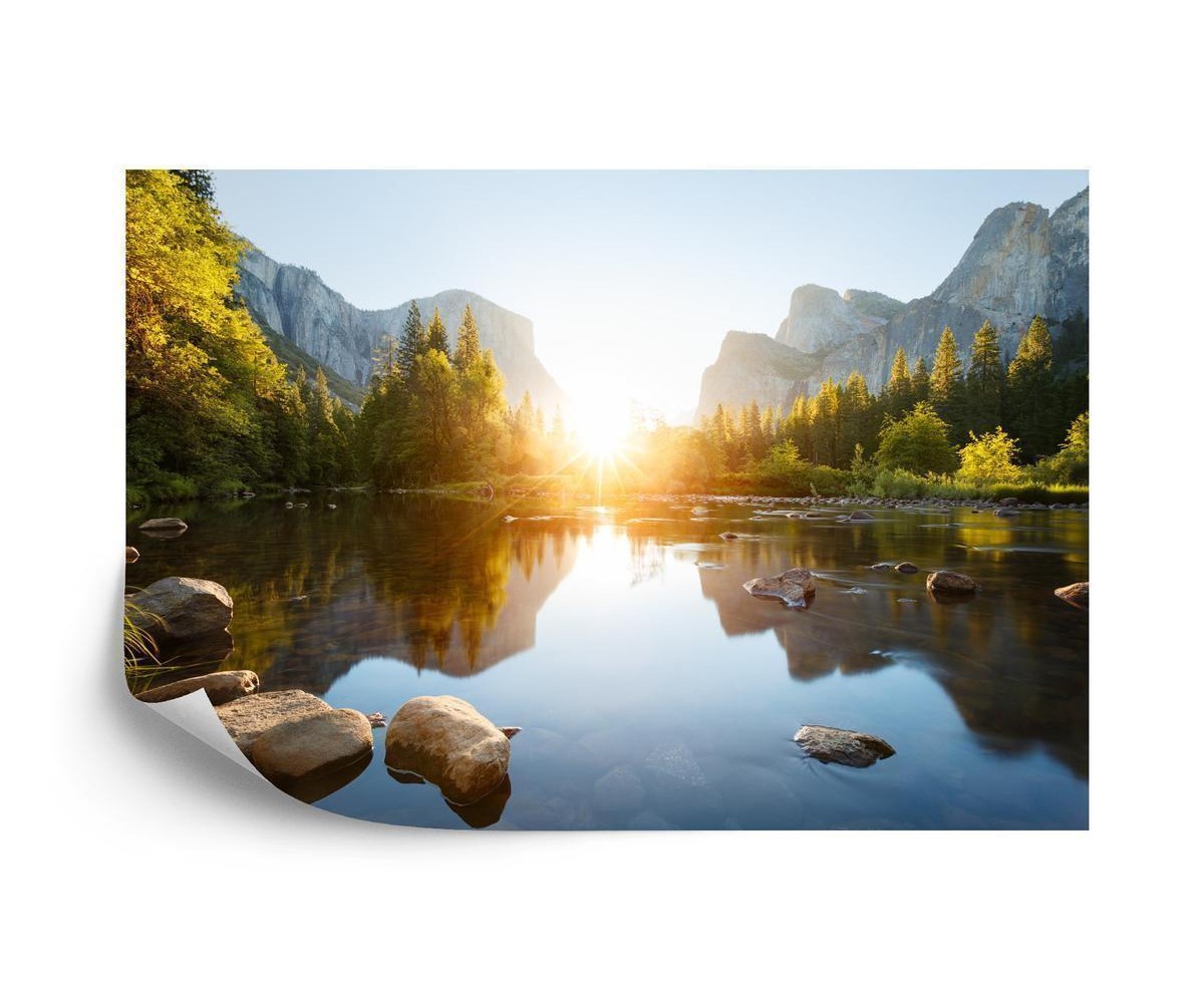 Fototapete Klarer Bergmorgen