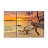 Mehrteiliges Bild Meereslandschaft Bei Sonnenuntergang