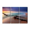 Mehrteiliges Bild Sonnenaufgang Über Der Ostsee