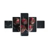 Mehrteiliges Bild Schokoladenmuffins Mit Rosen