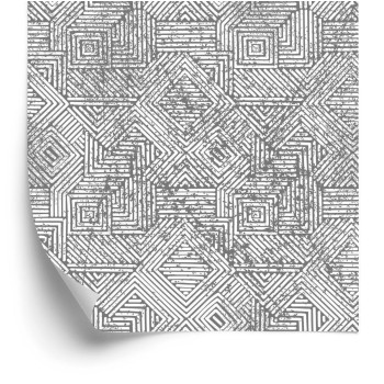 Tapete Geometrisch Im Vintage-Stil