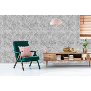 Tapete Geometrisch Im Vintage-Stil