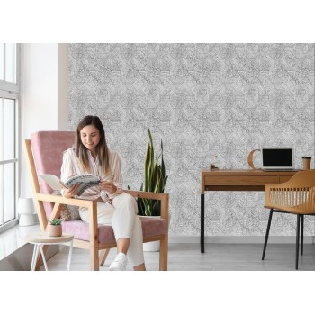 Tapete Geometrisch Im Vintage-Stil