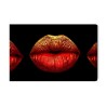 Leinwandbild Gemalte Lippen