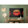 Leinwandbild Gemalte Lippen