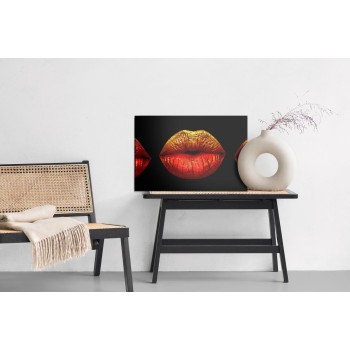 Leinwandbild Gemalte Lippen