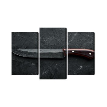 Mehrteiliges Bild Altes Küchenmesser