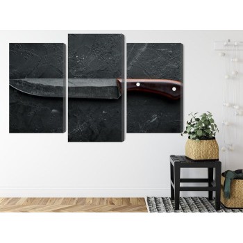 Mehrteiliges Bild Altes Küchenmesser