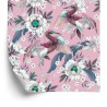 Tapete Bunte Vögel Und Blumen