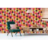 Tapete Geometrisch - Bunte Diamanten
