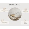 Fototapete Gold Geometric Background Art. Modern Grey Pattern