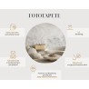Fototapete Gold Geometric Background Art. Modern Grey Pattern