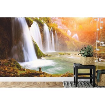 Fototapete Kaskaden-Wasserfall
