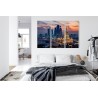 Mehrteiliges Bild Luftaufnahme Der Skyline Von Moskau