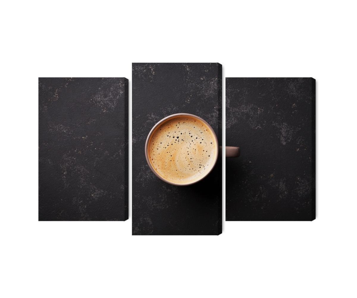 Mehrteiliges Bild Eine Tasse Frischen Kaffee