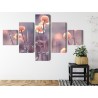 Mehrteiliges Bild Frühlingsblumen 3D