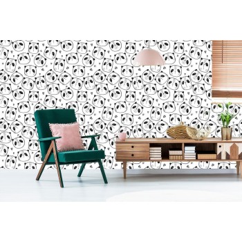 Tapete Pandas Mit Herzen