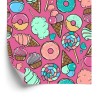 Tapete Zuckerwatte Mit Eis
