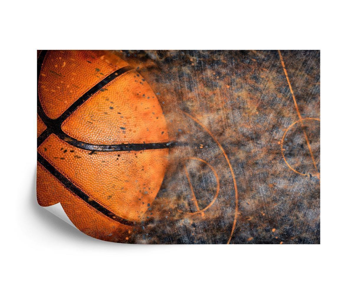 Fototapete Ball Auf Dem Hintergrund Des Fußballplatzes