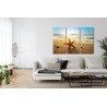 Mehrteiliges Bild Seestern Am Strand 3D