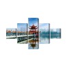Mehrteiliges Bild Die Berühmte Touristenattraktion Von Kaohsiung