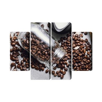 Mehrteiliges Bild Zutaten Für Die Kaffeezubereitung