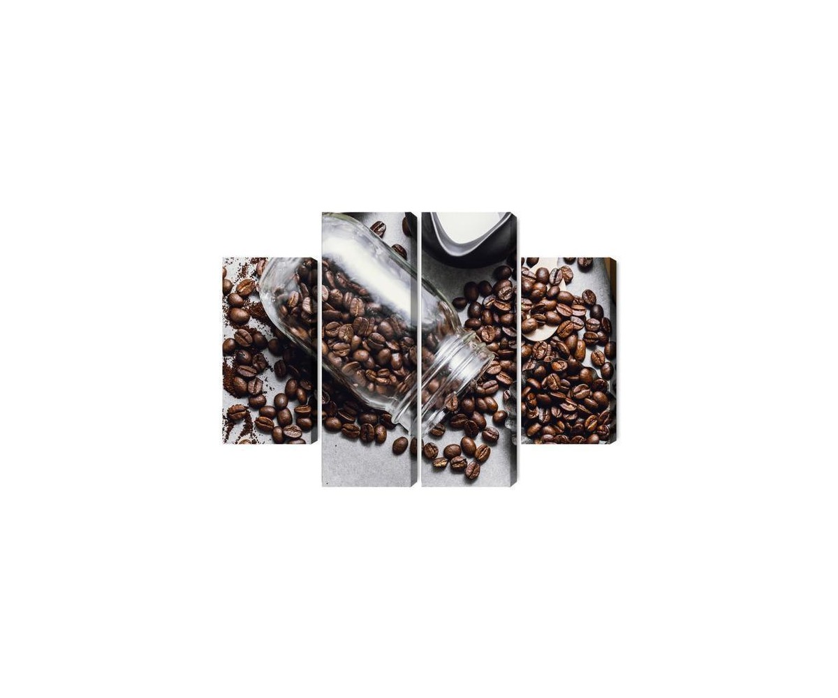Mehrteiliges Bild Zutaten Für Die Kaffeezubereitung