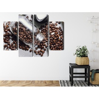 Mehrteiliges Bild Zutaten Für Die Kaffeezubereitung