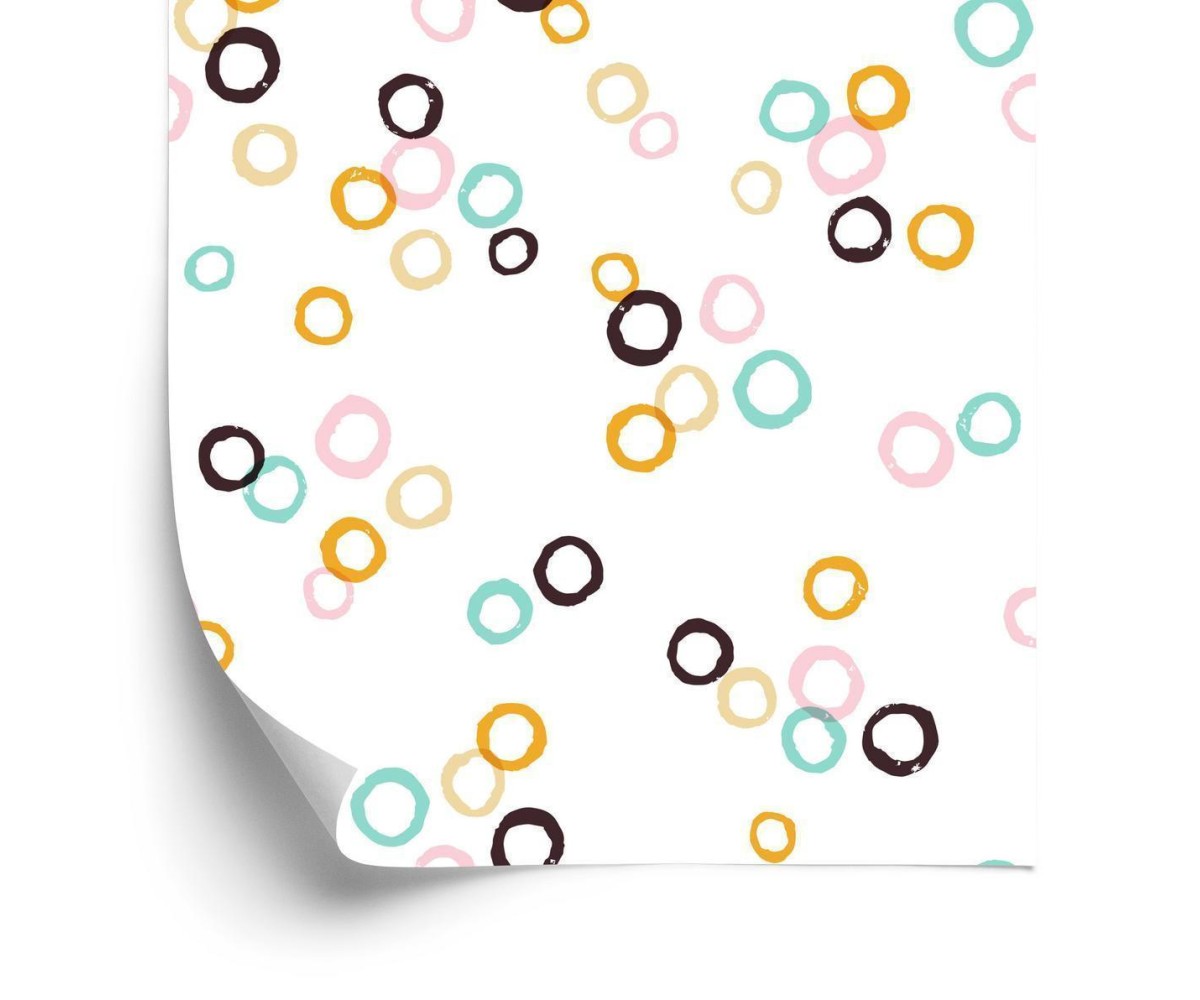 Tapete Bunte Kleine Kreise