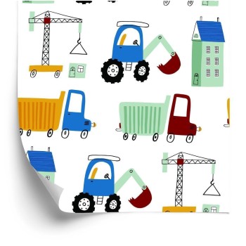 Tapete Bagger Auf Der Baustelle