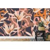 Fototapete Abstract Jungle Plants Pattern. Creative Collage Contemporary Floral Seamless Pattern. Fashionable Template F