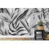Fototapete Tropicalia Schwarz  Weiß
