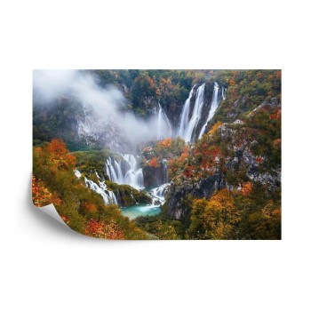Fototapete Herbst Wasserfall