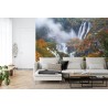 Fototapete Herbst Wasserfall