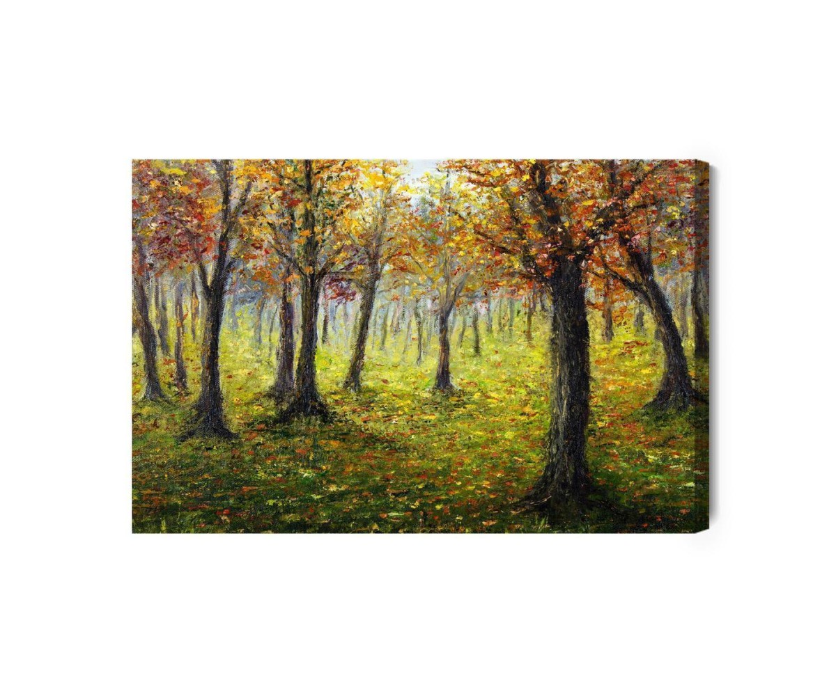 Leinwandbild Herbstliche Waldlandschaft