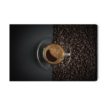 Leinwandbild Ein Glas Espresso