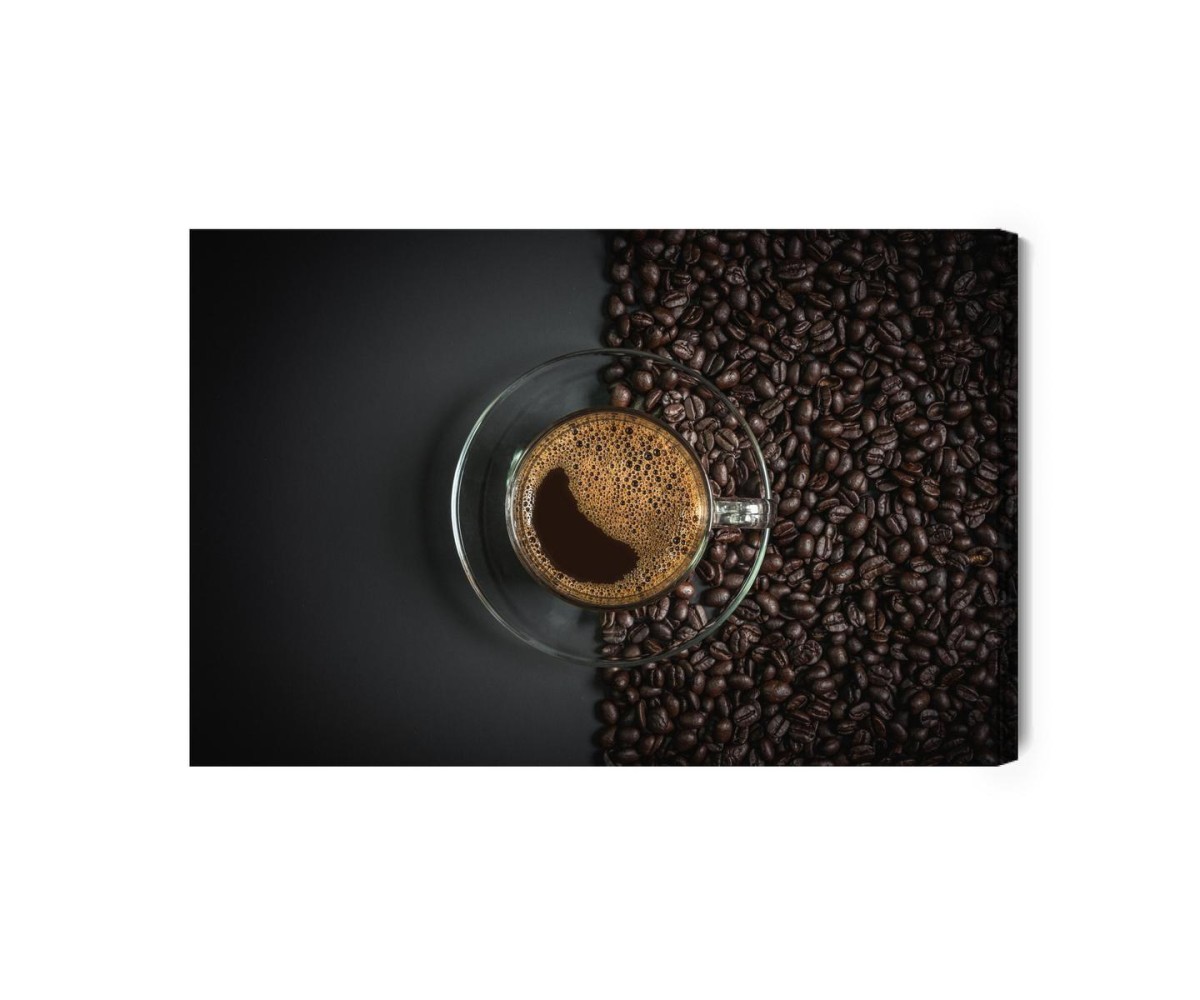 Leinwandbild Ein Glas Espresso