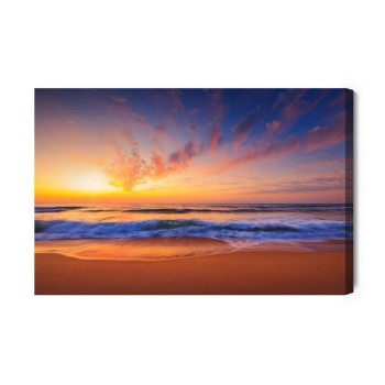 Leinwandbild Wolken Am Meer