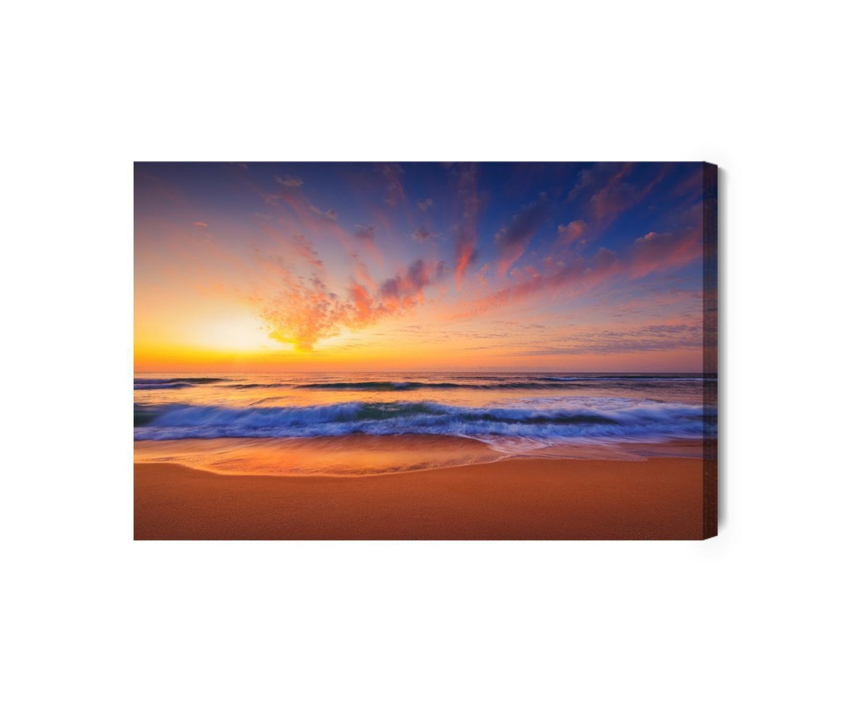 Leinwandbild Wolken Am Meer
