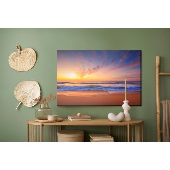 Leinwandbild Wolken Am Meer