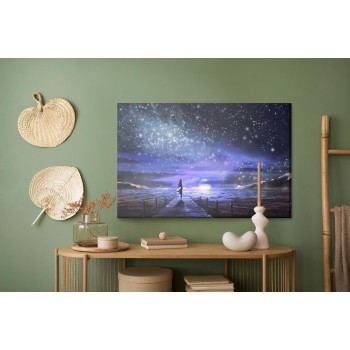 Leinwandbild Das Nachtmeer Und Die Sterne
