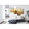 Mehrteiliges Bild Seestern Am Strand 3D