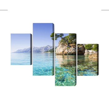 Mehrteiliges Bild Riviera Von Makarska In Kroatien