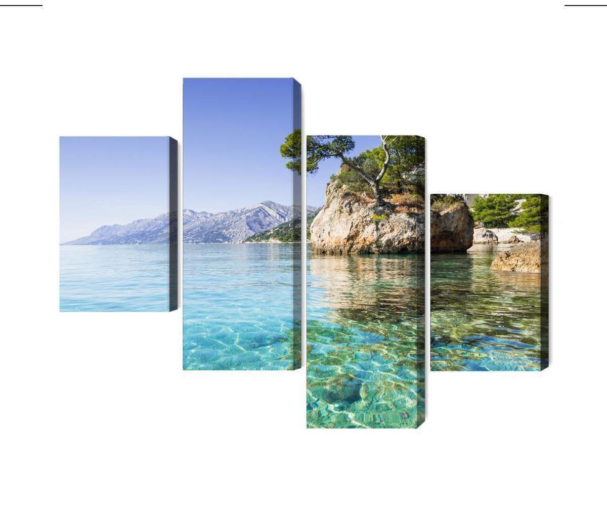 Mehrteiliges Bild Riviera Von Makarska In Kroatien